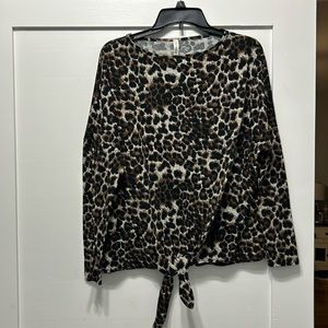 Cheetah print sweater